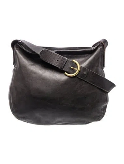 Pre-owned Coach Leather Shoulder Bag In Black