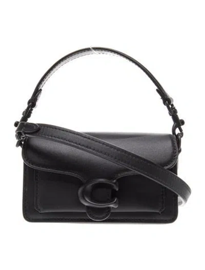 Pre-owned Coach Leather Shoulder Bag In Black