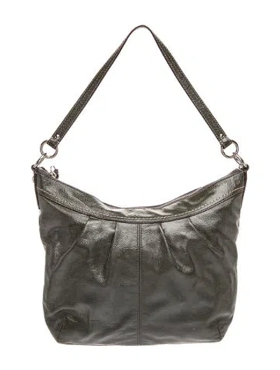 Pre-owned Coach Leather Shoulder Bag In Black