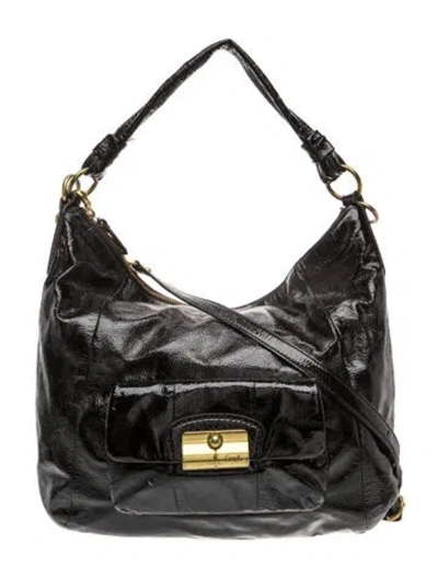 Pre-owned Coach Leather Shoulder Bag In Black