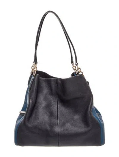 Pre-owned Coach Leather Shoulder Bag In Black