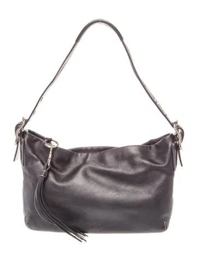 Pre-owned Coach Leather Shoulder Bag In Black