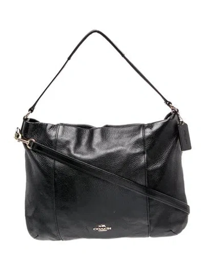 Pre-owned Coach Leather Shoulder Bag In Black