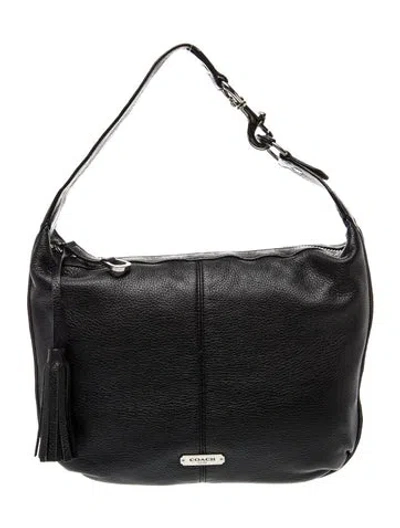 Pre-owned Coach Leather Shoulder Bag In Black
