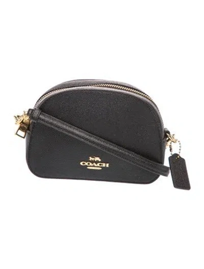 Pre-owned Coach Leather Shoulder Bag In Black