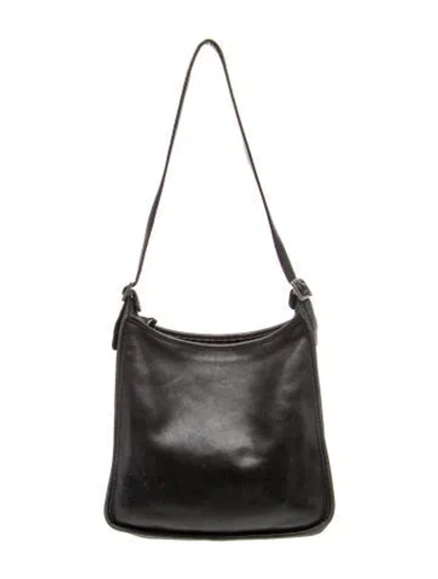 Pre-owned Coach Leather Shoulder Bag In Black