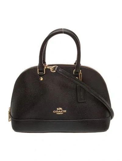Pre-owned Coach Leather Shoulder Bag In Black
