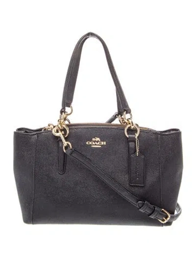 Pre-owned Coach Leather Shoulder Bag In Black
