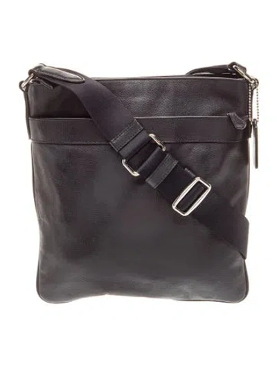 Pre-owned Coach Leather Shoulder Bag In Black