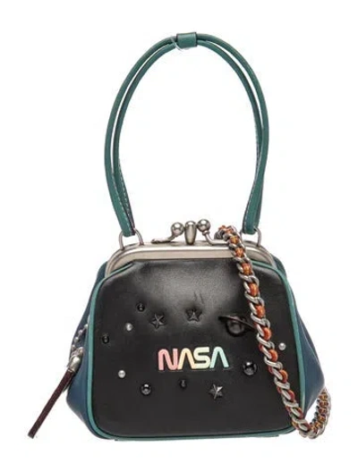Pre-owned Coach Leather Shoulder Bag In Black