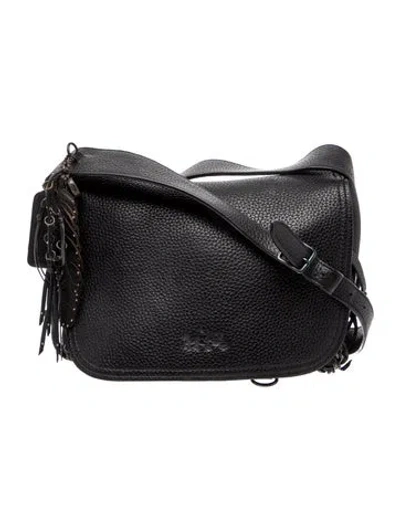 Pre-owned Coach Leather Shoulder Bag In Black