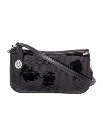 Pre-owned Coach Leather Shoulder Bag In Black