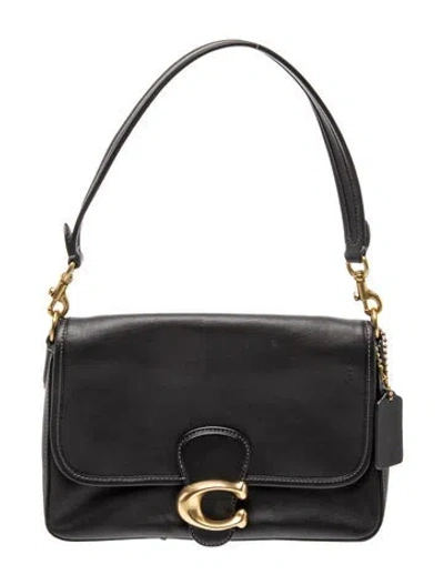 Pre-owned Coach Leather Shoulder Bag In Black