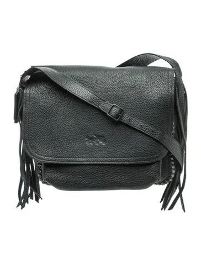 Pre-owned Coach Leather Shoulder Bag In Black