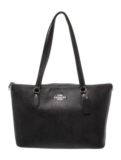 Pre-owned Coach Leather Shoulder Bag In Black