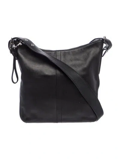 Pre-owned Coach Leather Shoulder Bag In Black