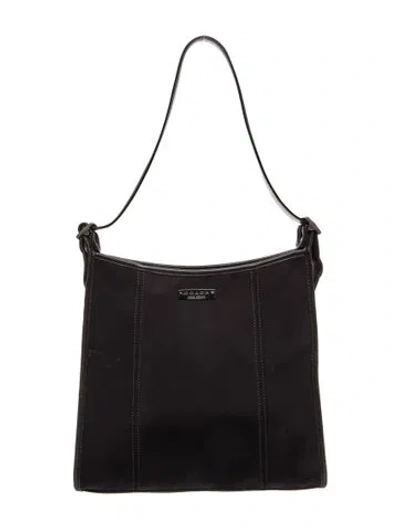 Pre-owned Coach Leather Shoulder Bag In Black
