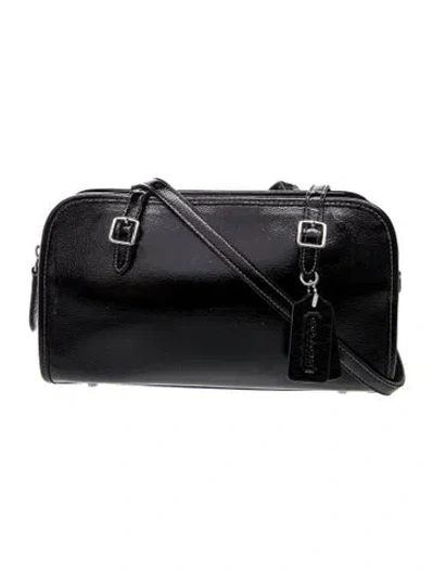 Pre-owned Coach Leather Shoulder Bag In Black