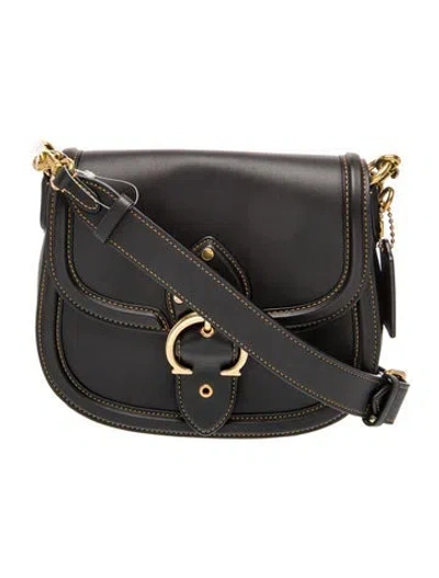 Pre-owned Coach Leather Shoulder Bag In Black