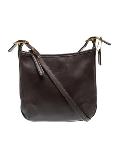 Pre-owned Coach Leather Shoulder Bag In Black