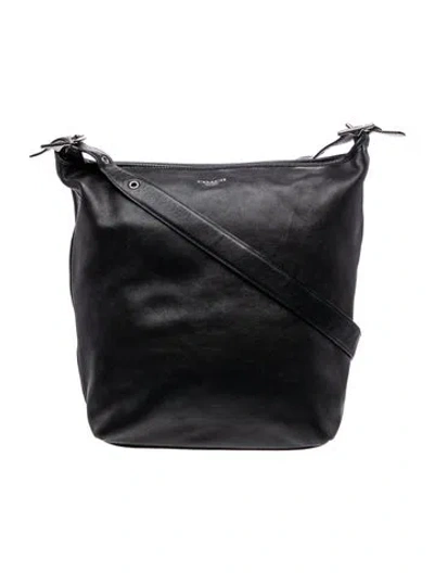 Pre-owned Coach Leather Shoulder Bag In Black