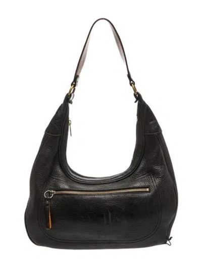 Pre-owned Coach Leather Shoulder Bag In Black