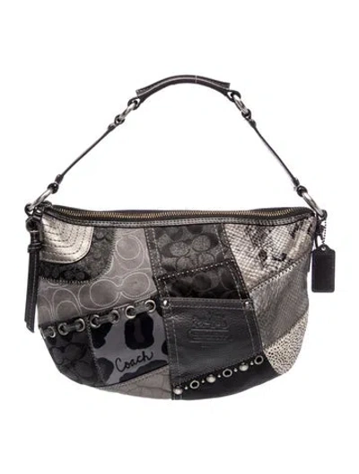 Pre-owned Coach Leather Shoulder Bag In Black