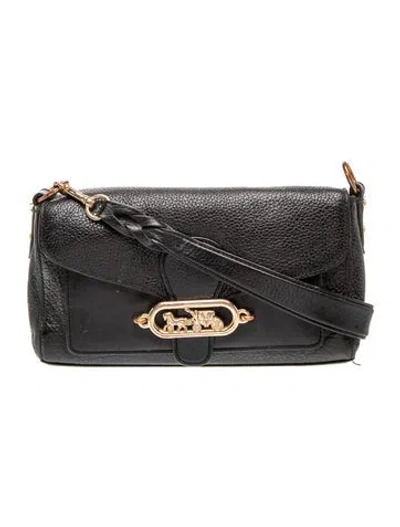 Pre-owned Coach Leather Shoulder Bag In Black