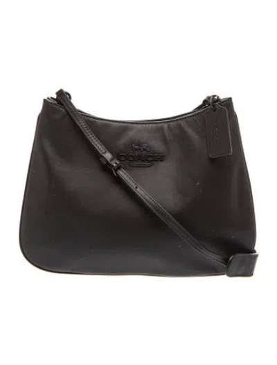 Pre-owned Coach Leather Shoulder Bag In Black