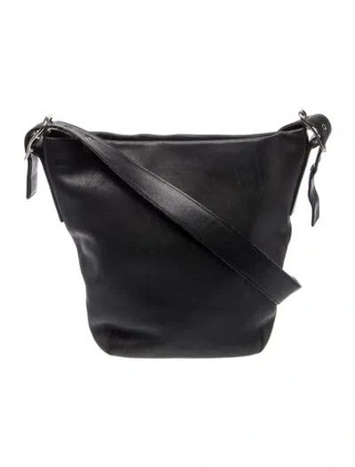 Pre-owned Coach Leather Shoulder Bag In Black