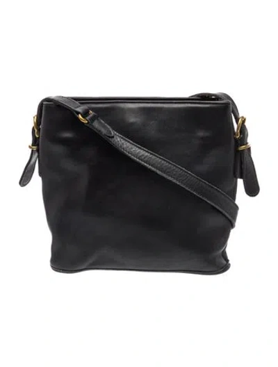Pre-owned Coach Leather Shoulder Bag In Black