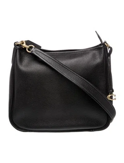 Pre-owned Coach Leather Shoulder Bag In Black