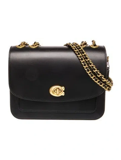Pre-owned Coach Leather Shoulder Bag In Black