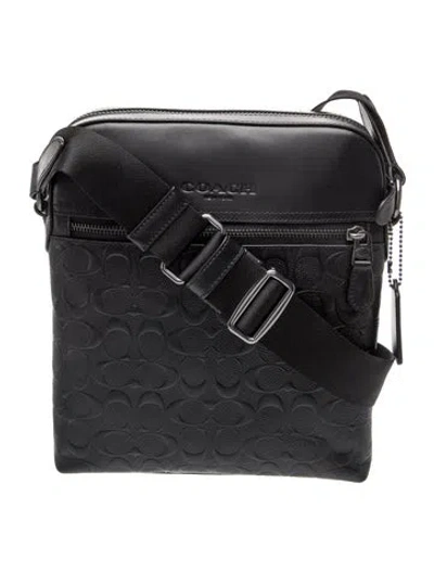 Pre-owned Coach Leather Shoulder Bag In Black