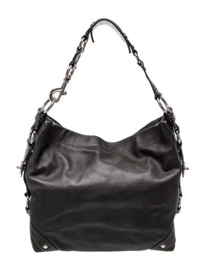 Pre-owned Coach Leather Shoulder Bag In Black