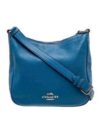 Pre-owned Coach Leather Shoulder Bag In Blue