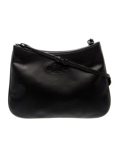 Pre-owned Coach Leather Shoulder Bag In Blue