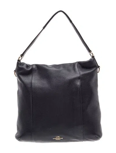 Pre-owned Coach Leather Shoulder Bag In Blue
