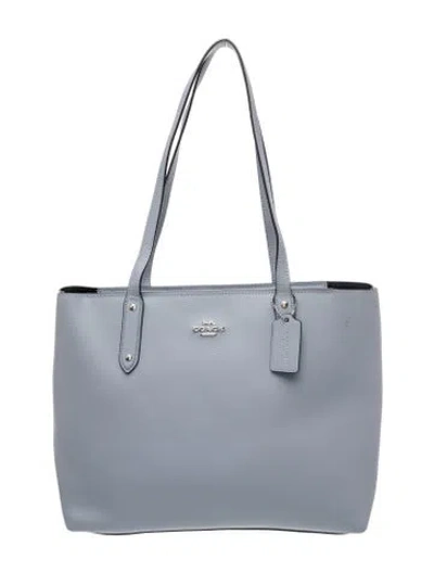 Pre-owned Coach Leather Shoulder Bag In Blue