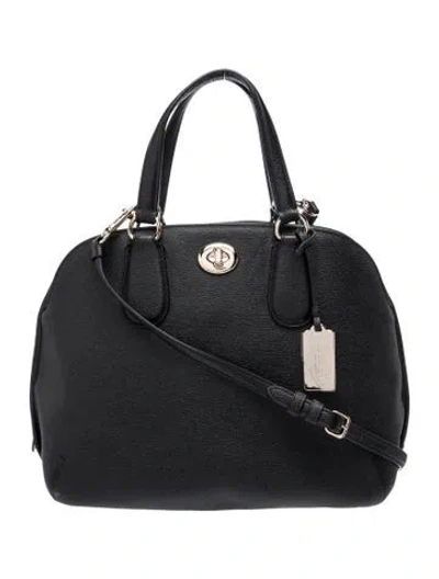 Pre-owned Coach Leather Shoulder Bag In Blue