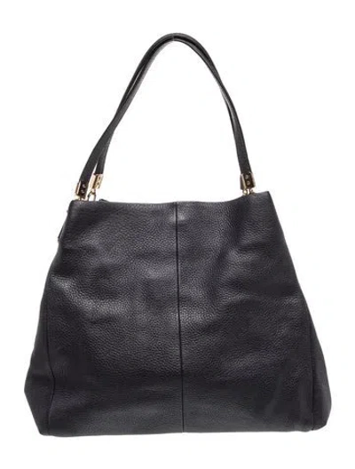 Pre-owned Coach Leather Shoulder Bag In Blue