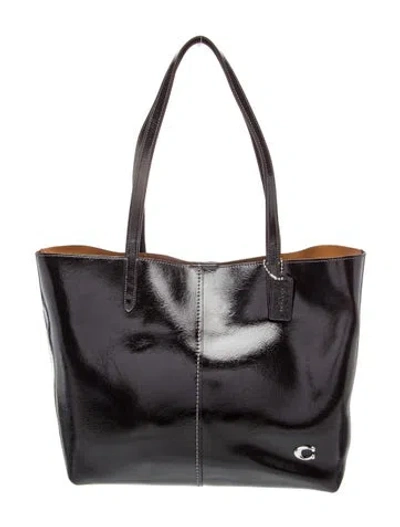 Pre-owned Coach Leather Shoulder Bag In Blue
