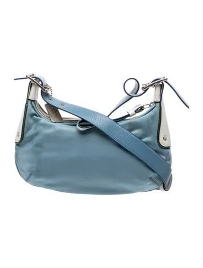 Pre-owned Coach Leather Shoulder Bag In Blue