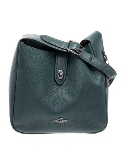 Pre-owned Coach Leather Shoulder Bag In Blue