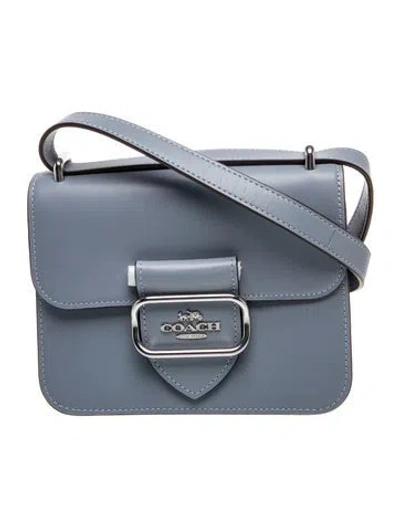 Pre-owned Coach Leather Shoulder Bag In Blue