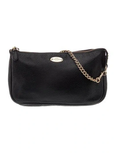 Pre-owned Coach Leather Shoulder Bag In Blue