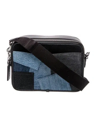 Pre-owned Coach Leather Shoulder Bag In Blue