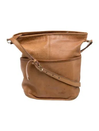 Pre-owned Coach Leather Shoulder Bag In Brown