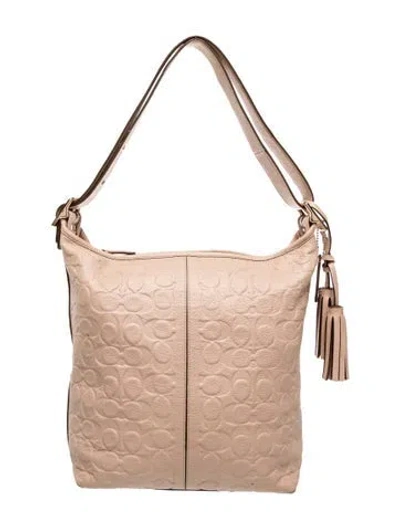Pre-owned Coach Leather Shoulder Bag In Brown