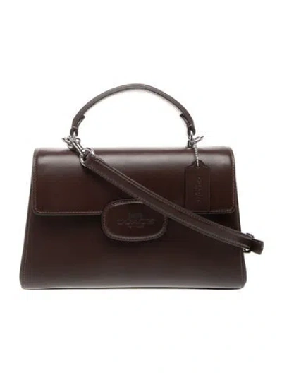 Pre-owned Coach Leather Shoulder Bag In Brown